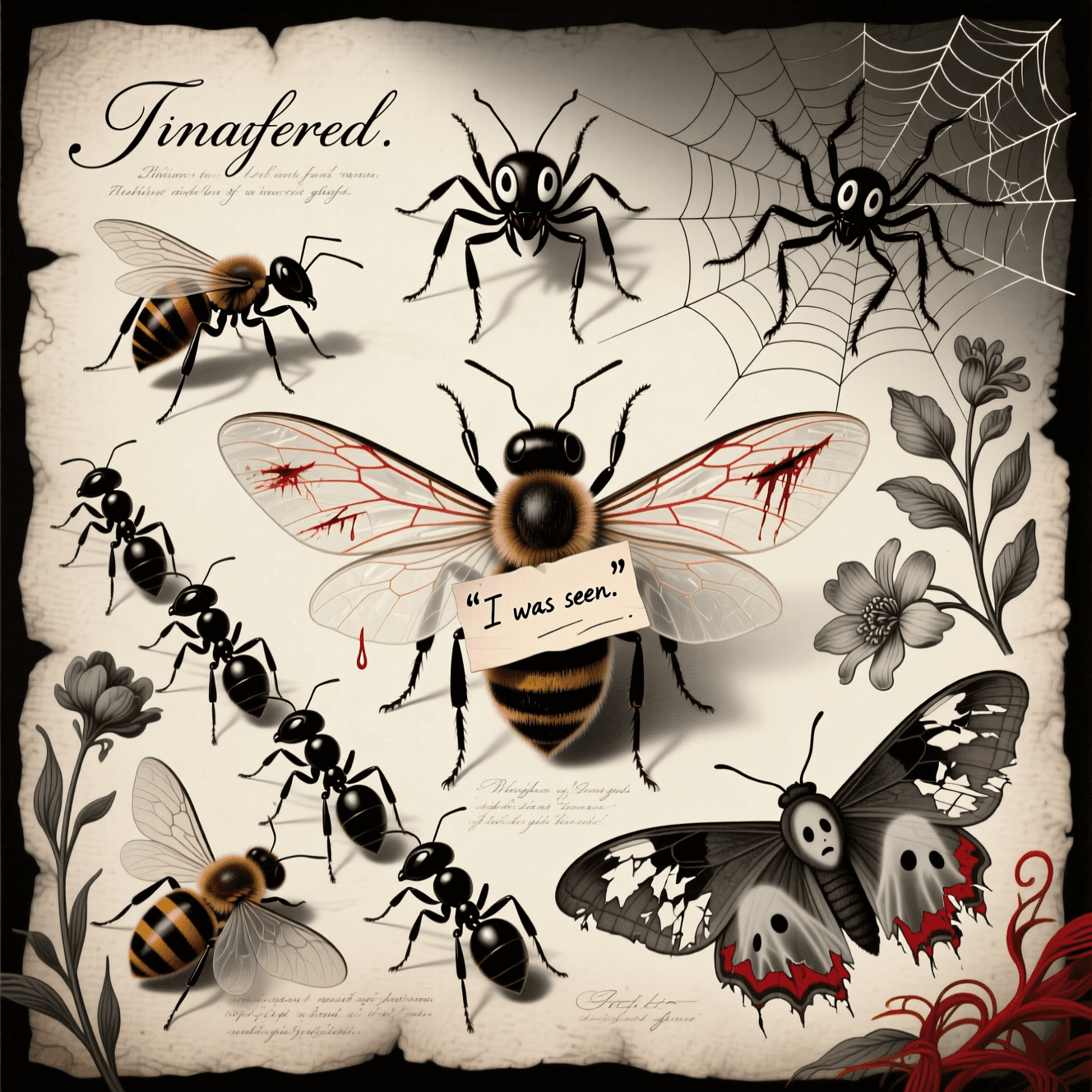 insect metaphor for shame