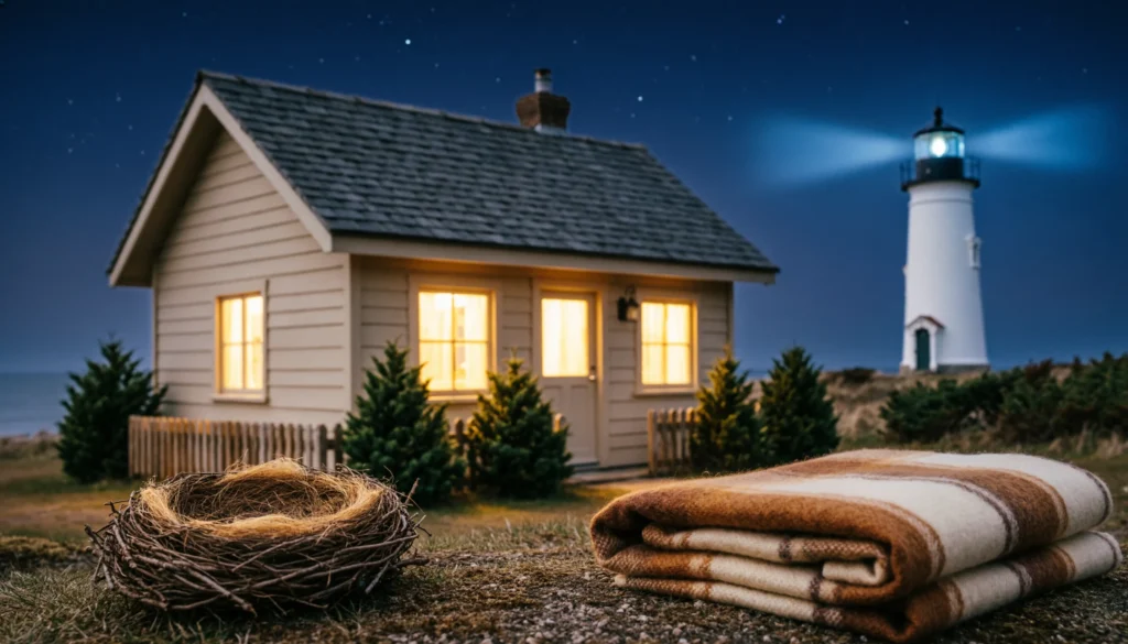 metaphors for home illustrated with cozy house and symbolic elements