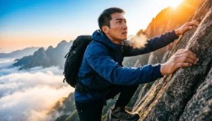 metaphors for hard work paying off illustration of climbing a mountain