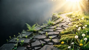 metaphors for recovery illustrated as a journey from struggle to healing