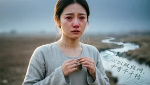 metaphors for tears visual showing tears as rain and river