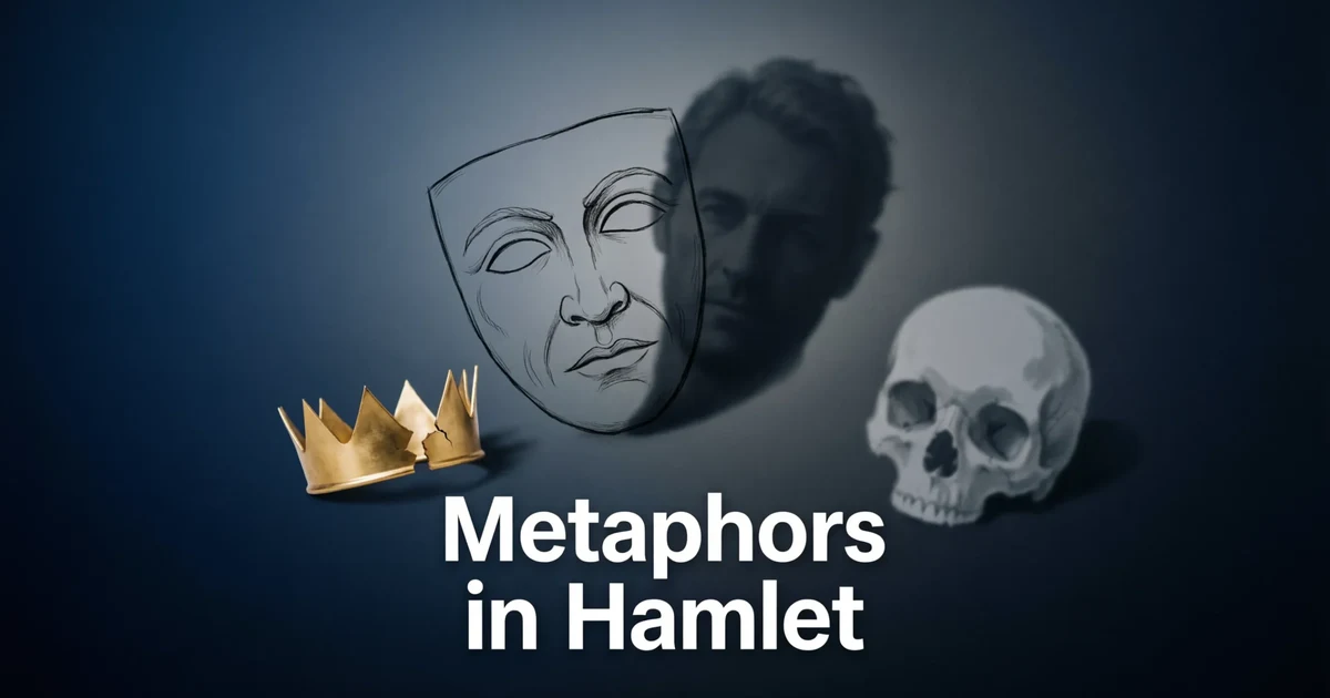 Metaphors in Hamlet explained with themes of death, corruption, and symbolism in Shakespeare’s play
