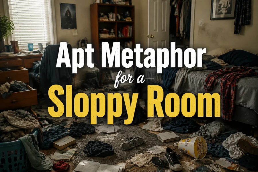 Apt Metaphor for a Sloppy Room
