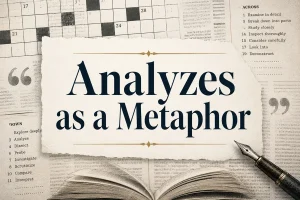 Analyzes As A Metaphor NYT