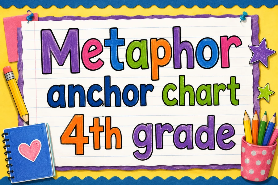 Metaphor Anchor Chart 4th Grade