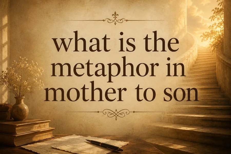 What Is The Metaphor In Mother To Son